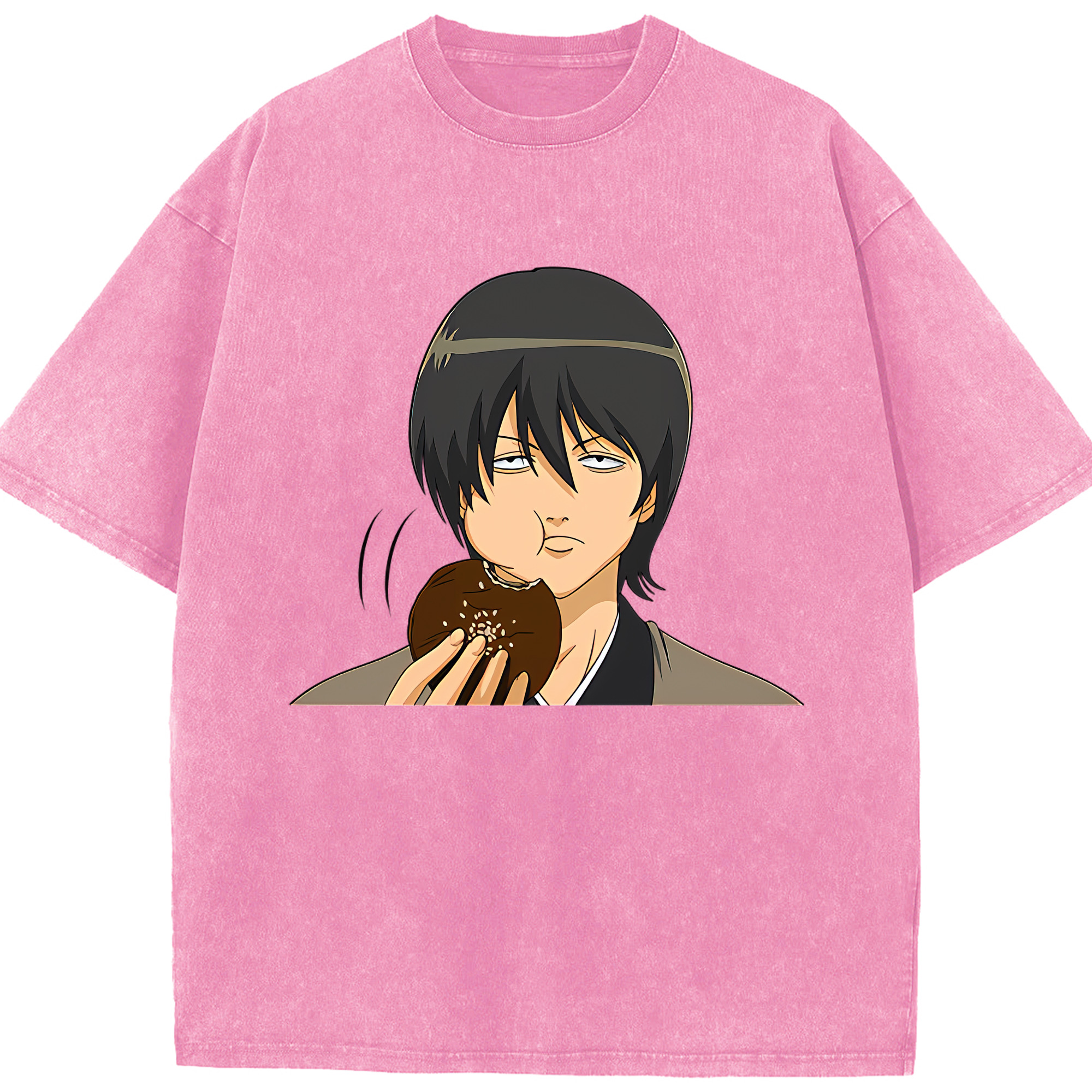 （画像用） ぎんたま 坂田銀時（さかたぎんとき） 神楽 志村新八（しむら しんぱち） GINTAMA Sakata Gintoki Kagura Shimura Shinpachi 綿100% ヴィンテージ風 半袖Tシャツ（フロントプリント）